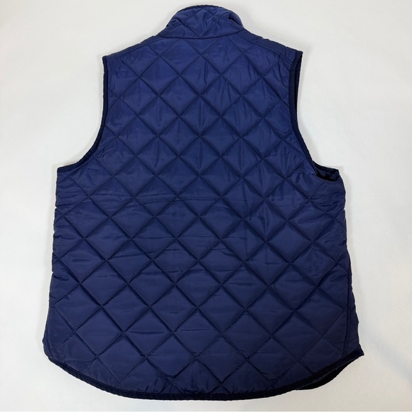 Ralph Lauren Women’s M Quilted Vest Navy Blue Full Zip Equestrian Classic Preppy - Picture 3 of 9